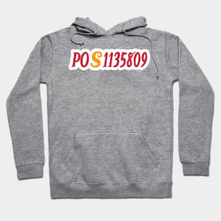 POS1135809 tRump Fulton County Jail Inmate Number - Front Hoodie